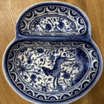 Faiancas de Coimbra oliiviõli/oliivide taldrik sinine