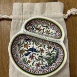 Faiancas de Coimbra oliiviõli/oliivide taldrik kirju